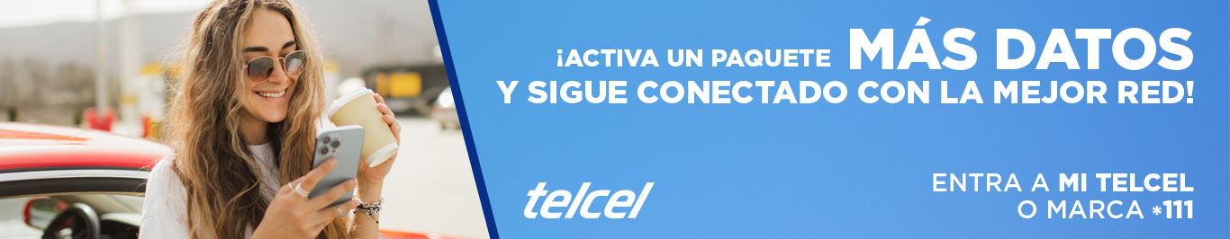 Activa un paquete más datos y sigue conectado con la mejor RED