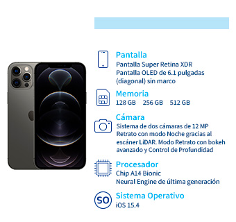 conoce todas las caracteristicas con los que cuenta en nuevo iphone doce pro