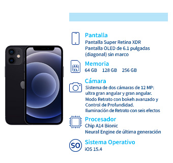 conoce todas las caracteristicas con los que cuenta en nuevo iphone doce mini