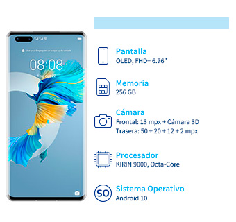 conoce todas las caracteristicas con los que cuenta en nuevo huawei mate cuarenta pro