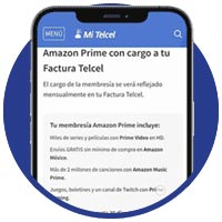 contrata amazon prime con cargo a tu factura telcel y disfruta del mejor contenido