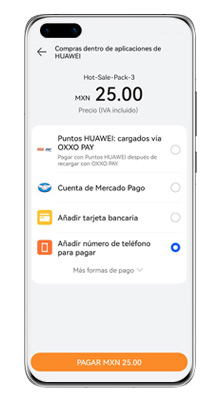 paso dos para apptouch elige de que forma vas a pagar tu contenido a descargar