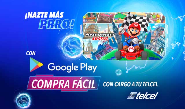 puedes cargar a tu telcel tus compras en google play y avanza en tus juegos favoritos