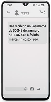 paso dos para pasar datos de telcel a telcel