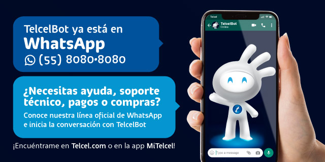 inicia la charla con telcel bot ahora desde nuestro numero de atencion en whatsapp conocelo