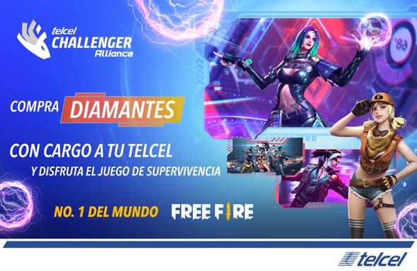 ahora puedes comprar tus diamantes de free fire con cargo a tu telcel conoce como aqui