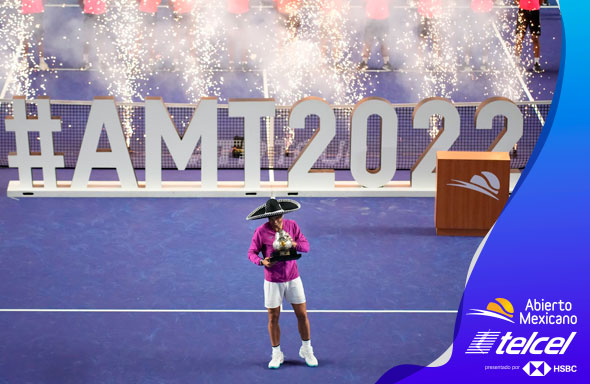 telcel el patrocinador del torneo mas importante de america latina donde figuras de talla mundial participan 